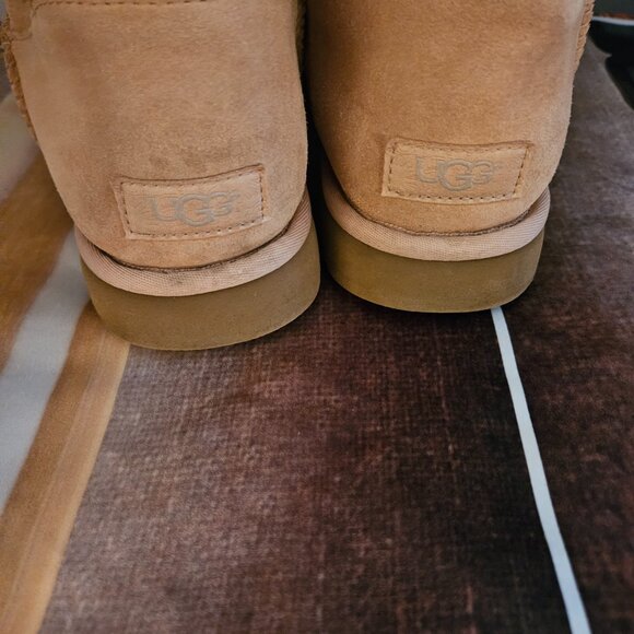 Ugg Marciela II Genuine Shearling Chestnut Brown Suede Boot - Picture 5 of 7